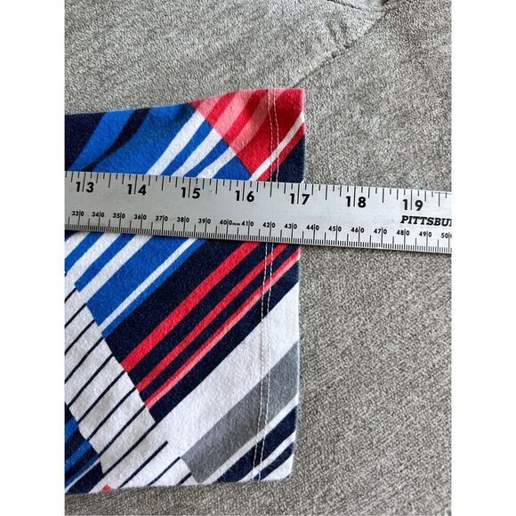 Alfred Dunner Retro Patriotic Bling Bling Blouse Womens 1X Red White Blue Coasta - Picture 8 of 10